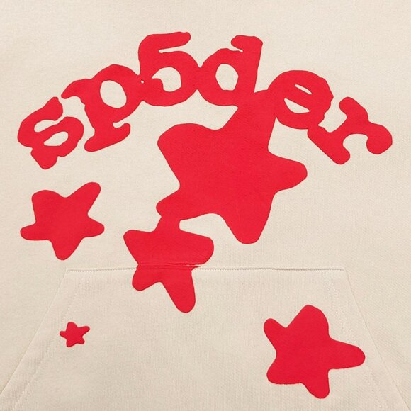 Sp5der Beluga Hoodie Sweatshirt Cream | Spider Worldwide - Picture 3 of 5